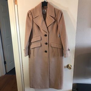 Worthington Classic Camel Long Wool Blend Coat NWT